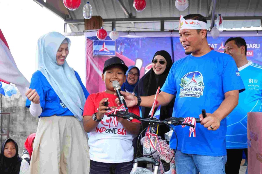 Warga Tenayan Raya Padati Lomba Rakyat, Ada Donor Darah dan Cek Kesehatan Gratis