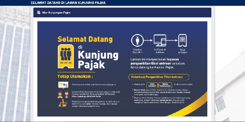 Kantor Pajak Gunakan Antrian Online