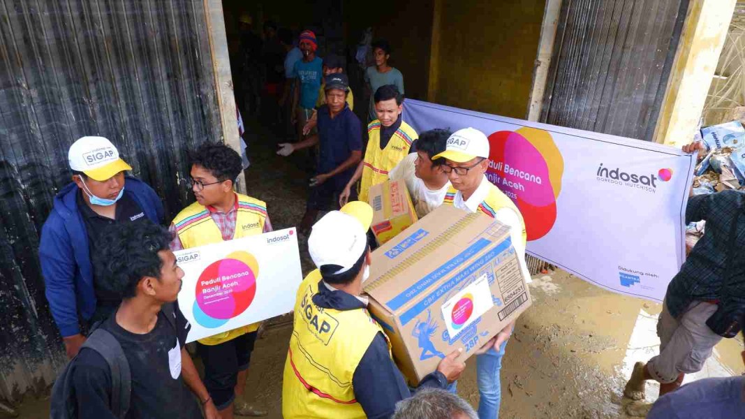 Indosat Lanjutkan Bantuan ke Aceh Tamiang dan Lima Lokasi Lain