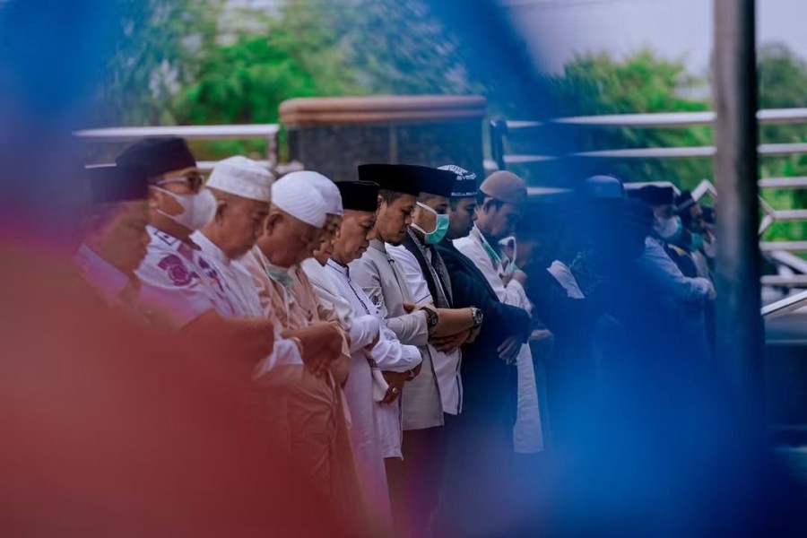 Aparatur Pemko Pekanbaru Bersatu, Mohon Hujan dan Keselamatan Petugas Karhutla