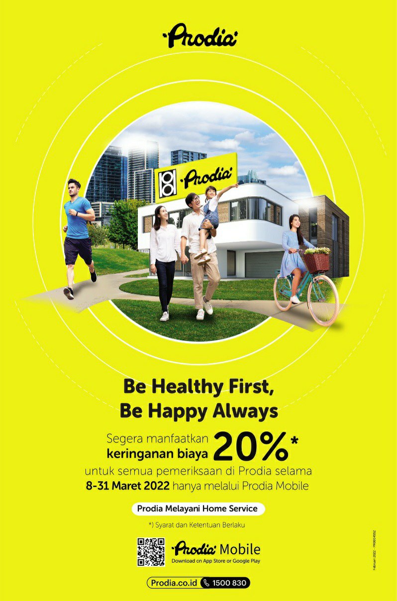 Prodia Be Healthy First Berikan Keringanan Biaya Seluruh Pemeriksaan Kesehatan
