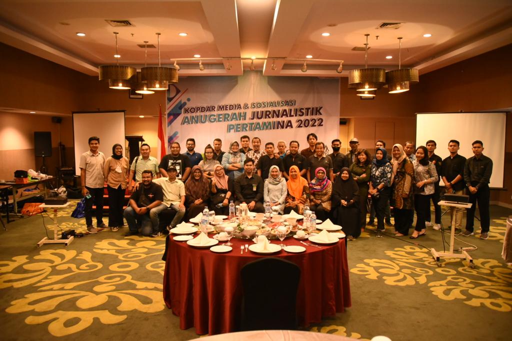 Sosialisasi AJP 2022, PT KPI RU Dumai Temu Media di Pekanbaru