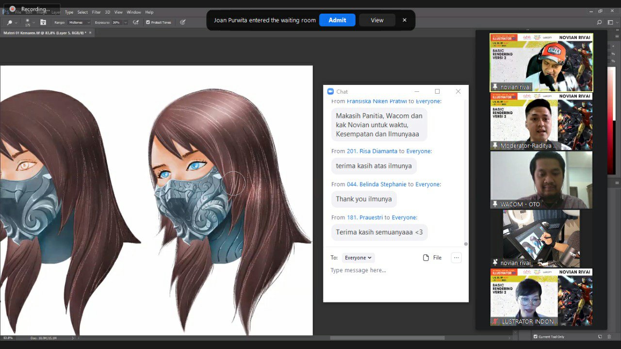 Ratusan Peserta Ikut Pelatihan Ilustrasi Gratis di Saturday Virtual Class Ilustrator 101