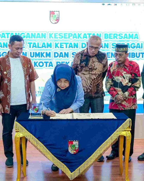 Talam Durian Resmi Jadi Produk Unggulan UMKM dan Sajian Penyambutan Khas Pekanbaru