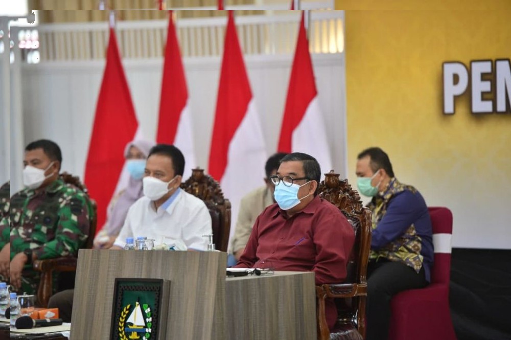 Wagubri Hadiri Rakor Evaluasi PPKM, Persiapan Superbike dan Liga 1 Sepakbola