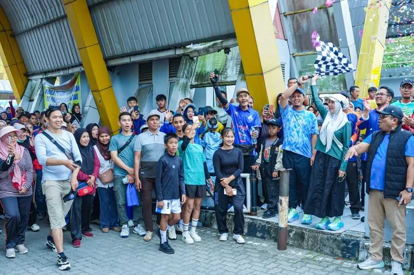 Walikota Agung Ajak Warga Rumbai Isi Akhir Pekan dengan Gaya Hidup Sehat