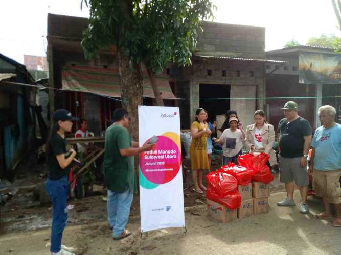 Wujud Kepedulian ke Masyarakat, IOH Salurkan Bantuan Korban Banjir Longsor Manado
