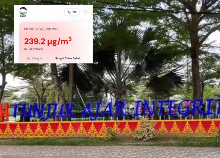 Kualitas Udara Pekanbaru Memburuk, Tiga Ruang Publik Ditutup hingga 11 Oktober