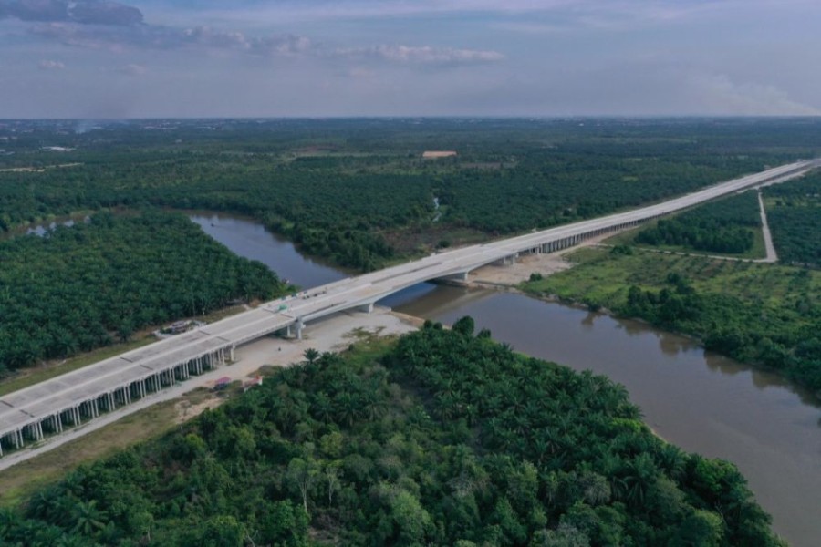 Progres Pembangunan Tol Lingkar Pekanbaru Capai 76 Persen