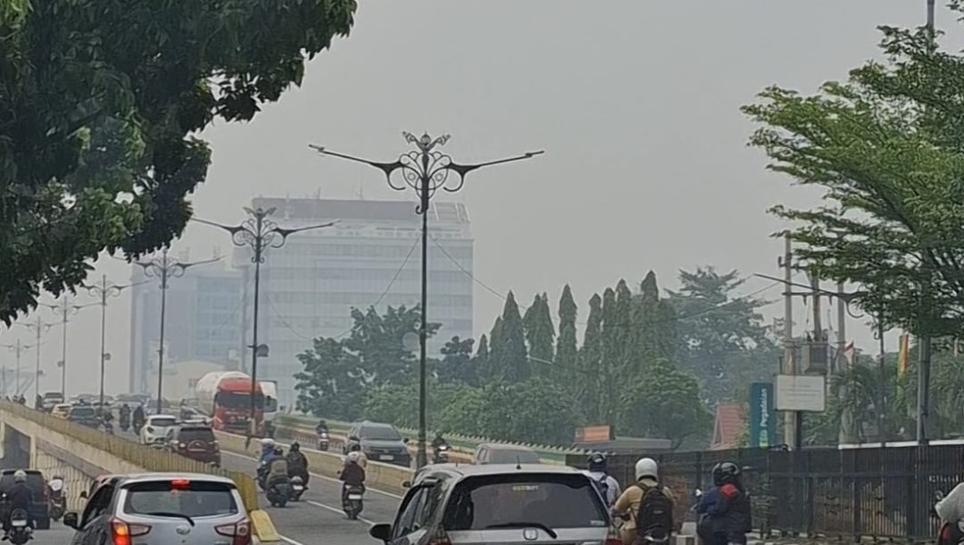 Pagi Ini Udara Pekanbaru Sangat Tidak Sehat, PM2.5 Tembus 231