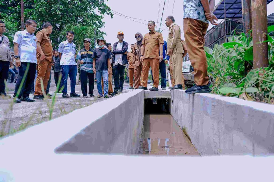 Keluhan Genangan Bertahun-tahun, Drainase Jalan Embun Pagi Mulai Dibangun
