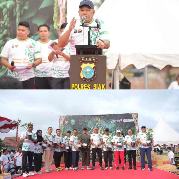 Bupati Siak Lepas Peserta Karhutla Fun Run, Ajak Warga Lestarikan Hutan