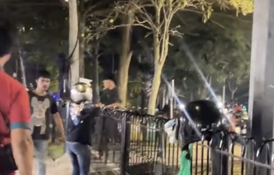 Rekam Keributan di Taman, Perempuan di Pekanbaru Sebut Suami Nyaris Dikeroyok