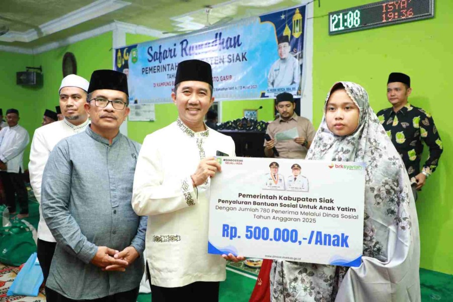 Plh Sekda Siak Terimakasih atas Bantuan untuk Warga Koto