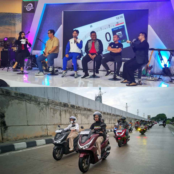 Keseruan Komunitas saat Launching New Honda PCX160 di Pekanbaru