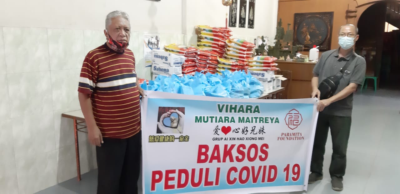 Vihara CMM Pondok Mutiara Bagi 240 Paket Bahan Pokok