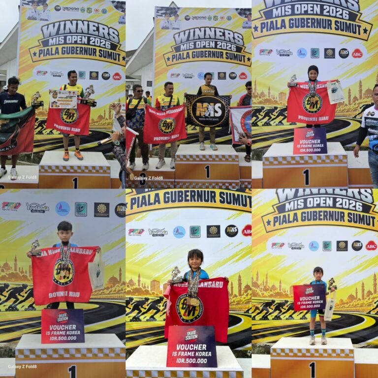 Atlet Bina Muda Pekanbaru Borong 14 Emas di Medan