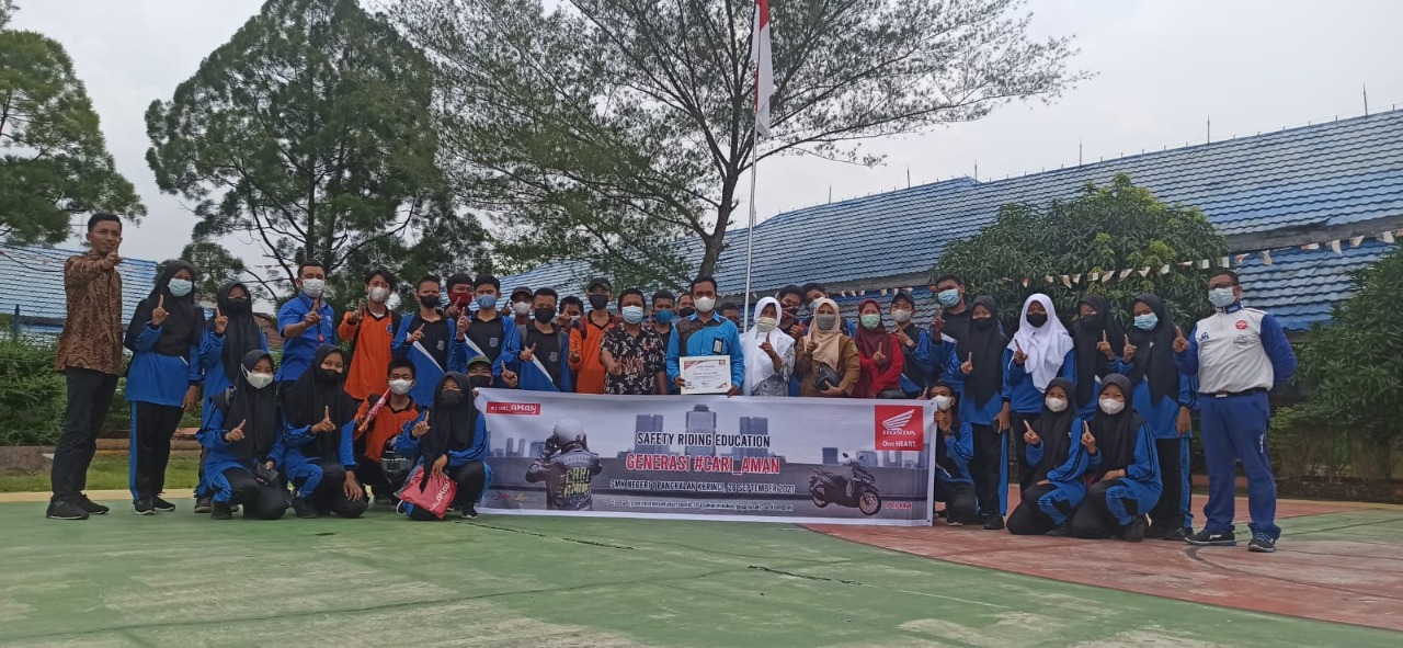 Capella Honda Riau Edukasi Berkendara SMKN 1 Pangkalan Kerinci