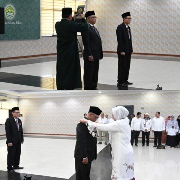 Rektor UNRI Lantik Dekan dan Koordinator Prodi, Tegaskan Komitmen Pelayanan Unggul