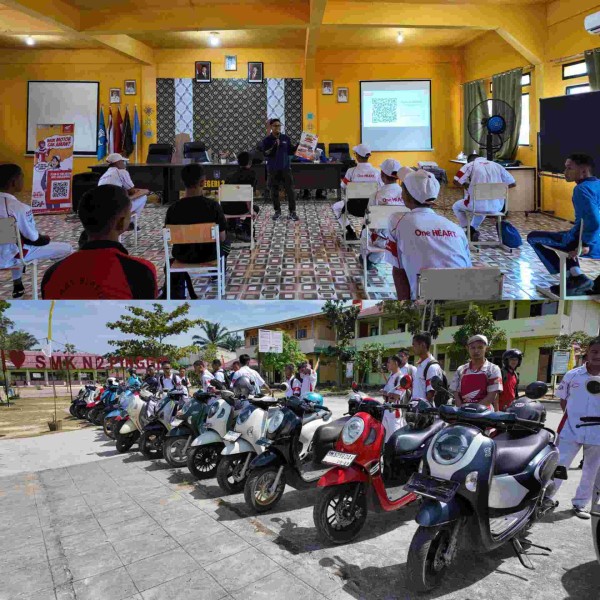 Scoopy Velocreativity Edukasi Berkendara di SMK Negeri 2 Pinggir
