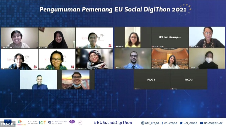 Pemenang EU Social DigiThon 2021 Promosikan Inovasi Teknologi Untuk Menangkal Perundungan Digital