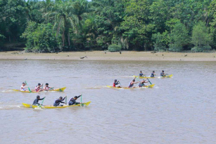 Festival Pacu Sampan di Pulau Semut Jadi Agenda Wisata Pekanbaru