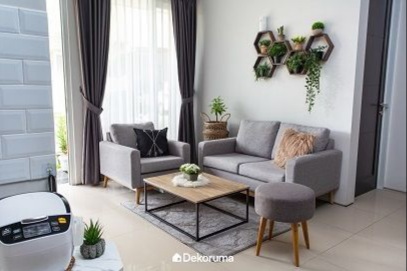 Lima Desain Ruang Santai ala Japandi
