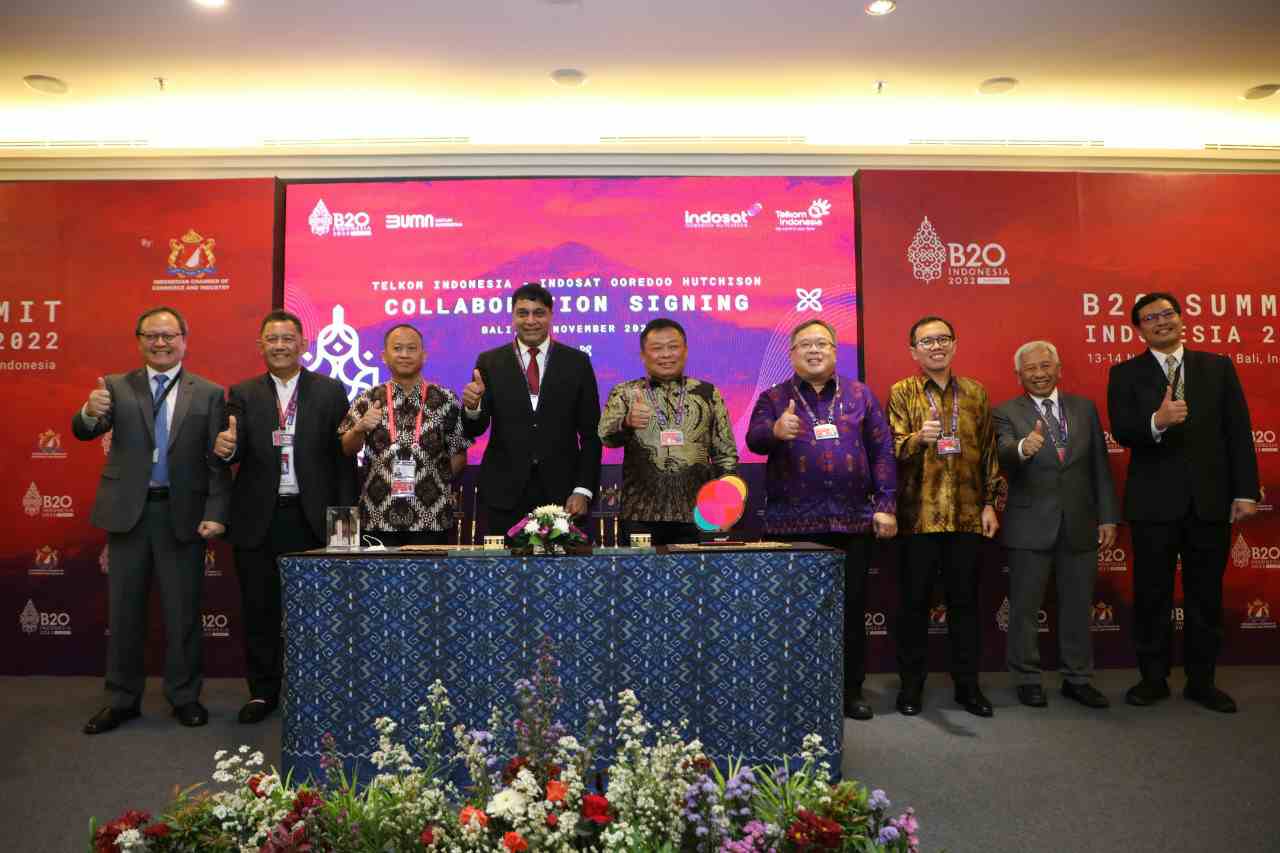 Beri Pengalaman Digital Terbaik, Telkom dan Indosat Jalin Kerjasama