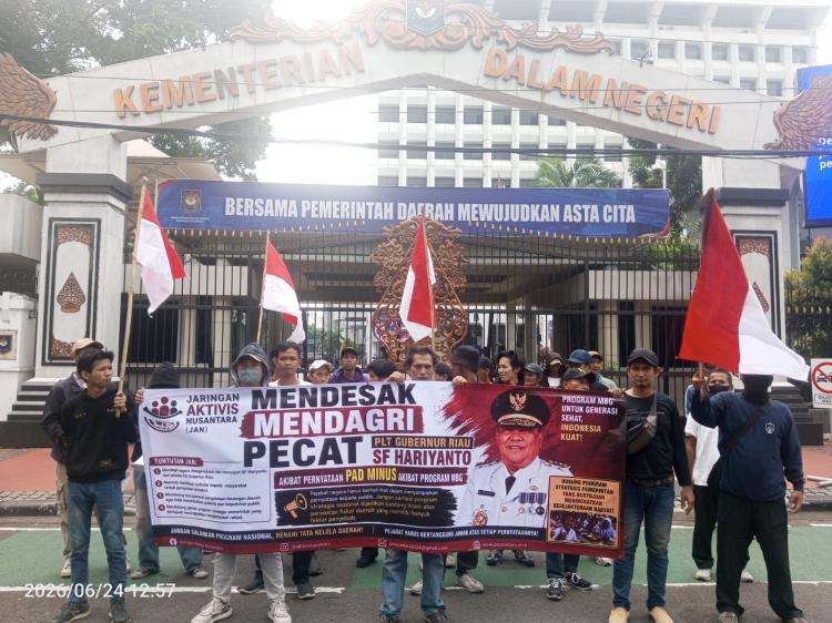 Jaringan Aktivis Nusantara Desak Mendagri Nonaktifkan Plt Gubernur Riau SF Hariyanto