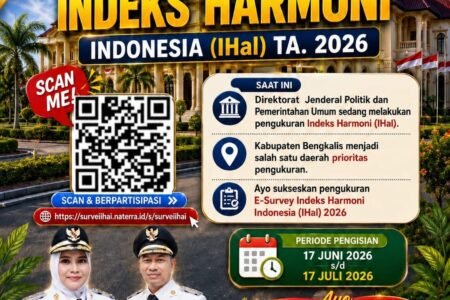 Bengkalis Pimpin Partisipasi Survei Indeks Harmoni Indonesia di Riau, Kasmarni Ajak Warga Terus Berpartisipasi