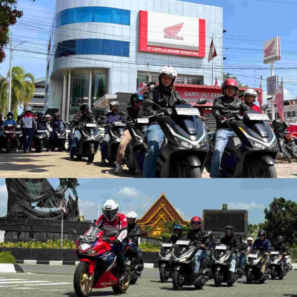 Capella Honda Gelar Premium Rolling City, 35 Motor Honda Ramaikan Jalanan Kota