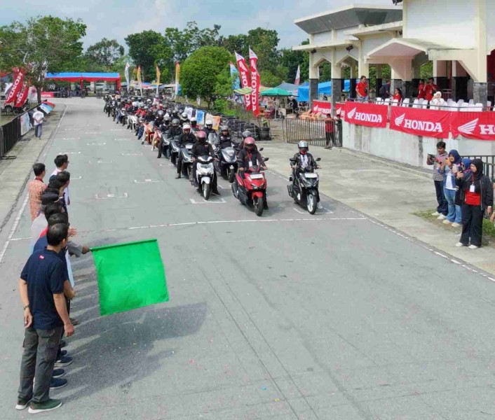 150 Bikers Honda Ramaikan AHDC 2026, Perkuat Solidaritas Komunitas di Bangkinang