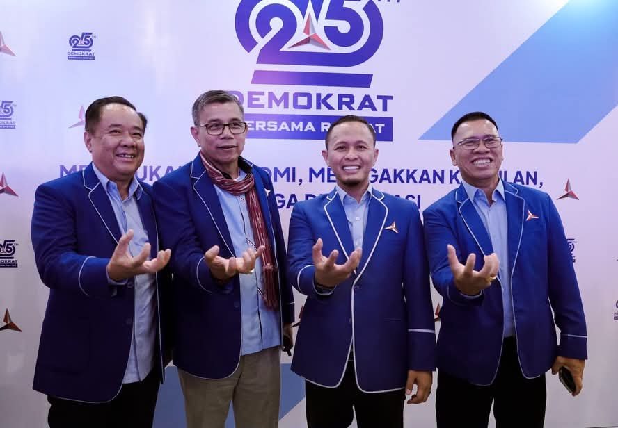 25 Tahun Demokrat, Agung Tegaskan Komitmen Dukung Prabowo