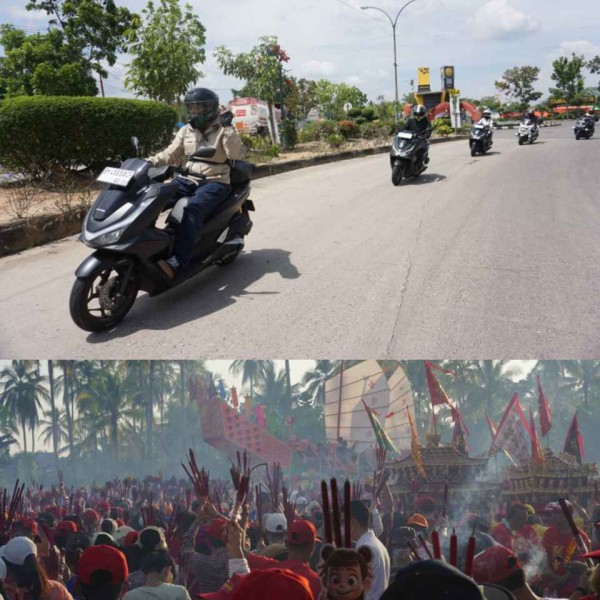 CDN Riau Ajak Sejumlah Bikers Ramaikan Bakar Tongkang Bagansiapiapi