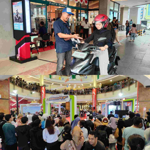 Puluhan Bikers Komunitas Ramaikan Peluncuran All New Honda Beat di Pekanbaru
