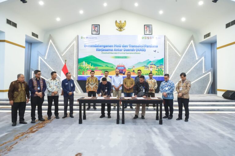 KAD Riau-Sumut Tak Berhenti di Meja MoU, Transaksi Perdana Tembus 6 Ton Beras
