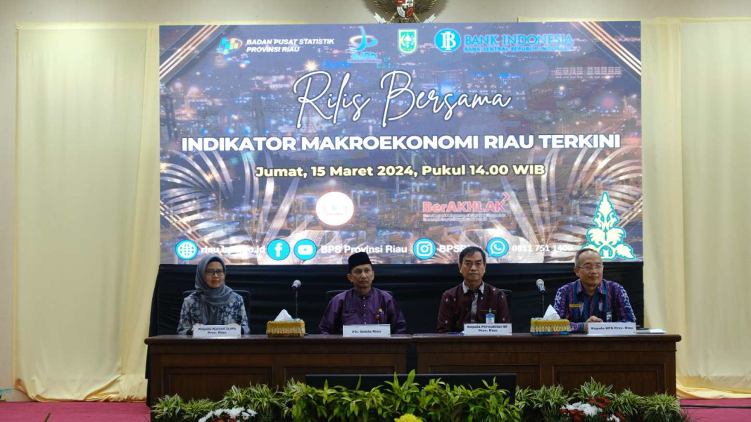 Kantor BI Riau, BPS dan Ditjen Perbendaharaan Rilis Indikator Makroekonomi