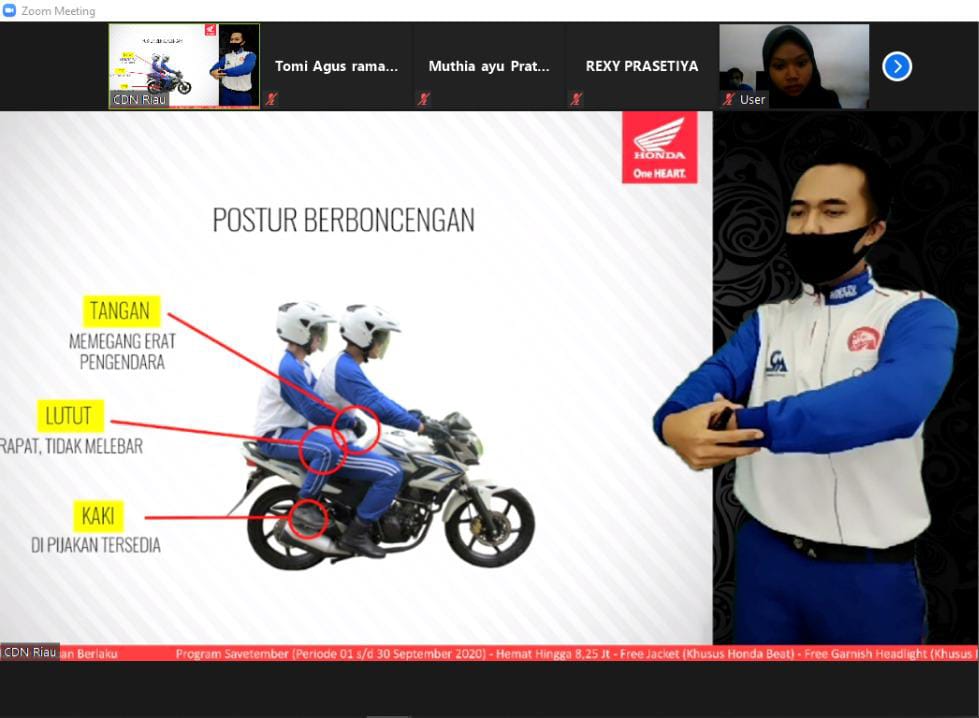 Honda Ajarkan Mahasiswa Selamat Naik Sepeda Motor