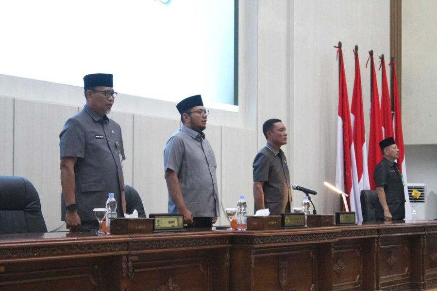 DPRD Inhil Gelar Paripurna ke-10, Bahas Jawaban Bupati atas Pandangan Fraksi terkait Pertanggungjawaban APBD 2025