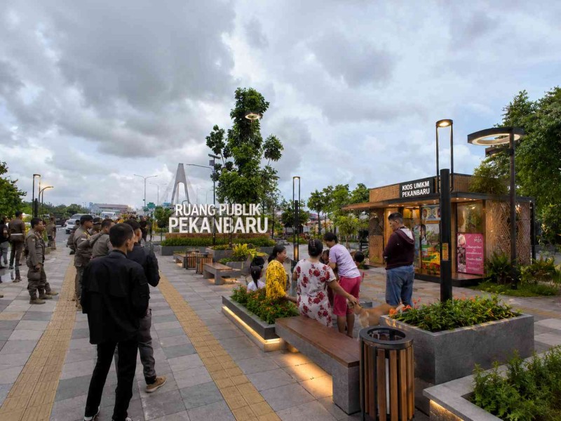 Pemerintah Pekanbaru Rencana Bangun Ruang Publik di Jalan Sudirman Ujung
