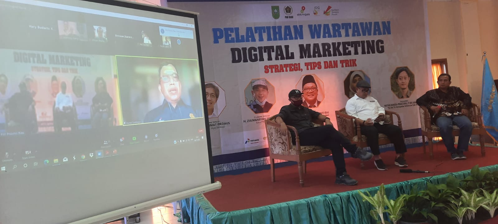 Ratusan Wartawan Ikuti Webinar Digital Marketing PWI dan SKK Migas