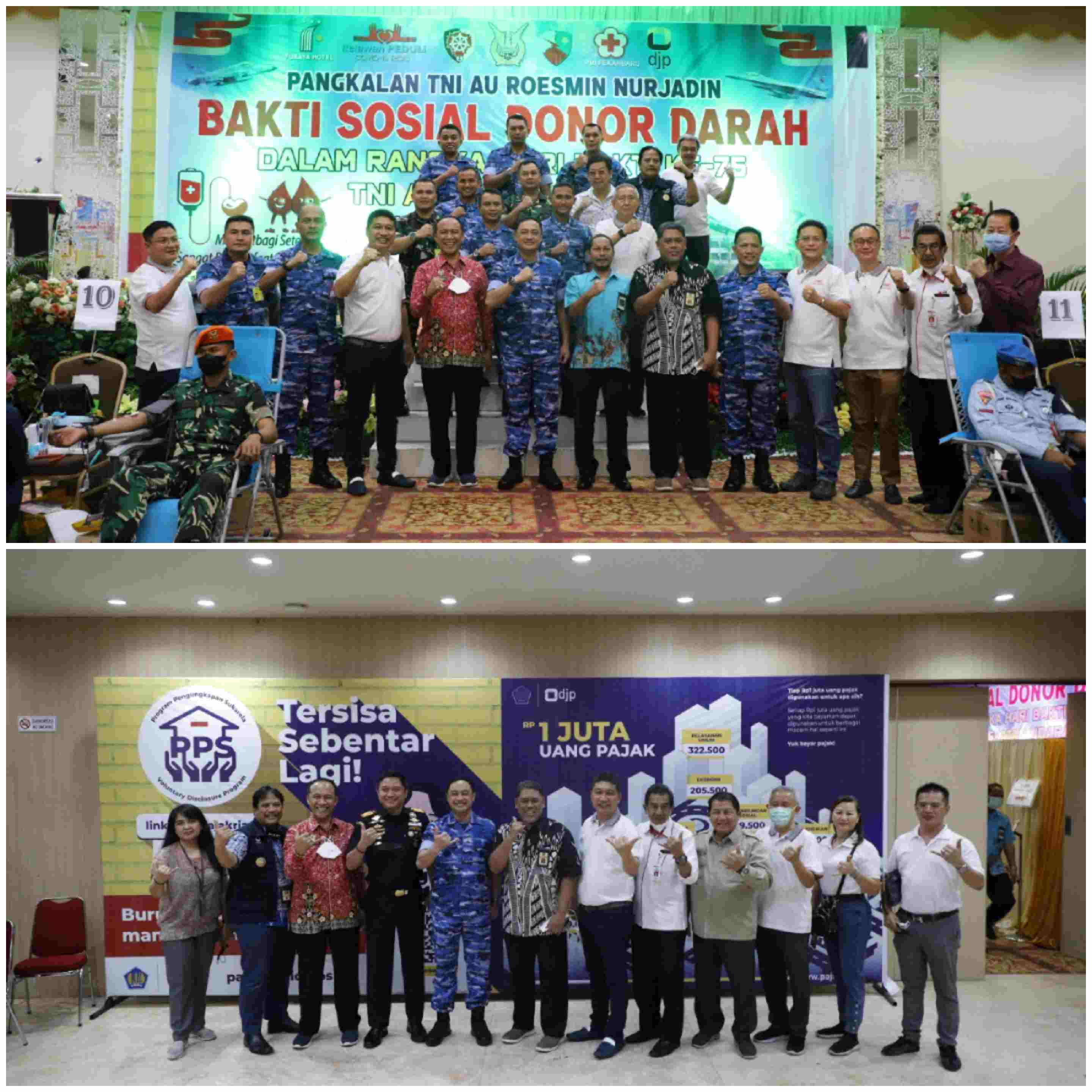 Gandeng Relawan Covid-19 dan PMI Pekanbaru, Kanwil DJP Riau Tutup Program Pengungkapan Sukarela Lewat Donor Darah