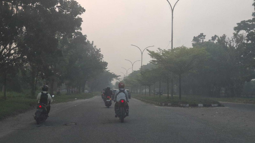 Kualitas Udara Pekanbaru Kembali Tidak Sehat, PM2.5 Capai 66,5 Mikrogram Permeter Kubik