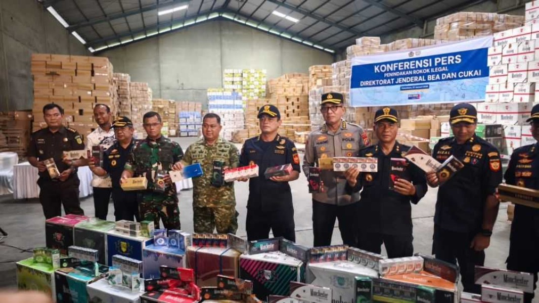 Rokok Ilegal Senilai Rp300 Miliar di Pekanbaru Berhasil Diamankan
