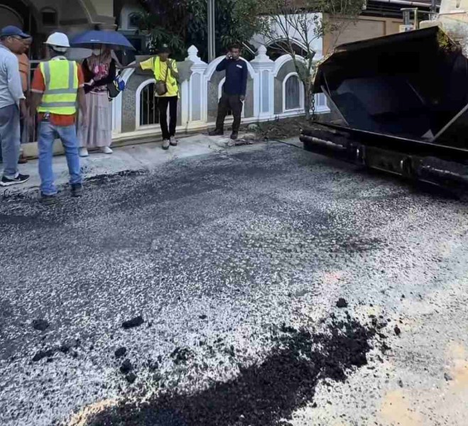 Jalan Guru 1 Mulai Diaspal, Pemko Pekanbaru Kebut Perbaikan Sejumlah Ruas Jalan