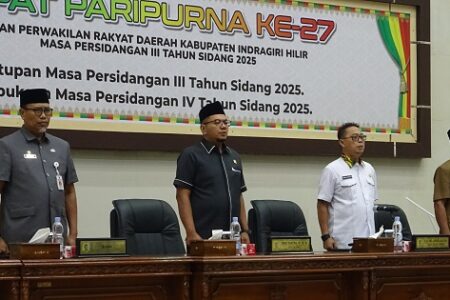 Sekda Inhil Hadiri Rapat Paripurna ke-27 DPRD Masa Persidangan III Tahun 2025