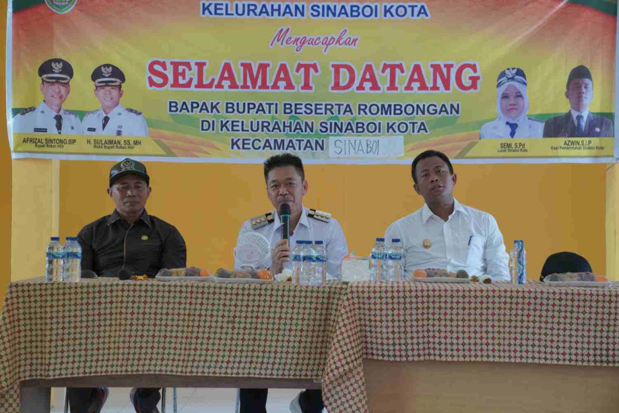 Bupati Rohil Resmikan Kantor Lurah Sinaboi Kota