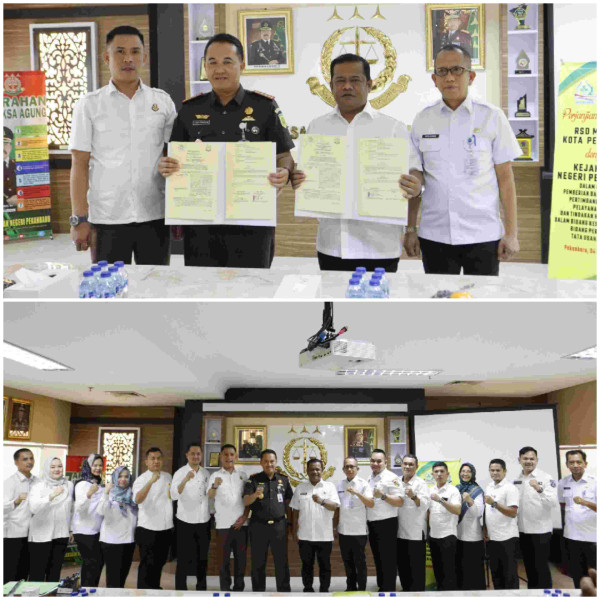 RSD Madani & Kejari Pekanbaru Jalin Kerjasama Sejumlah Bidang