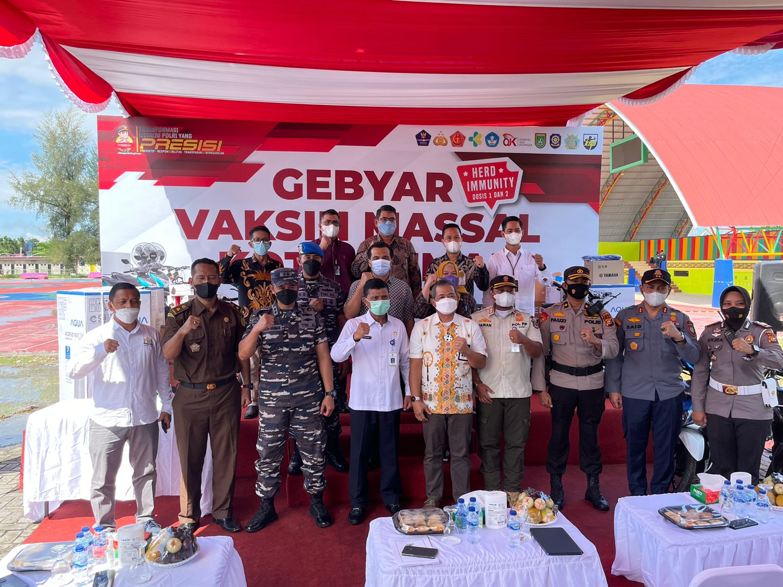 Dukungan Percepatan Vaksinasi Pemerintah, OJK Riau bersama Jasa Keuangan Gelar Vaksin di Dumai