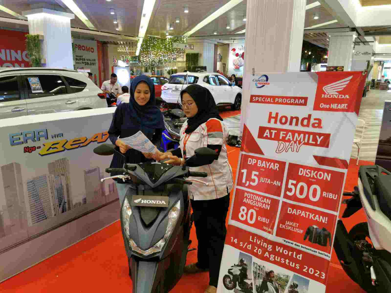 Honda Family Day Mal SKA Mudahkan Konsumen Miliki Sepeda Motor Baru